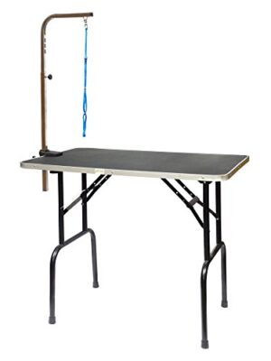 Go Pet Club Pet Dog Grooming Table with Arm, 30-Inch