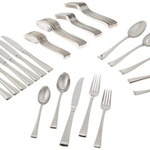 Gorham Column 45-Piece Flatware Set, 6.70 LB, Metallic