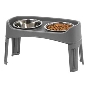 IRIS Elevated Dog Bowls – Elevated Dog Feeder – Adjustable Dog Bowl Stand for Small to Large Dogs