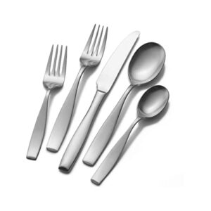 Mikasa Satin Loft 65-Piece 18/10 Stainless Steel Flatware Serving Utensil Set, Service for 12