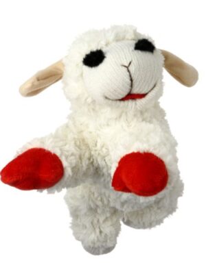 Multipet Lambchop Plush Dog Toy 10″ with Squeaker